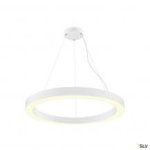 SLV 1008596 MEDO® RING 90, Pendelleuchte, Pendellänge 300 cm, 3000/4000 K, 110°, PHASE, weiß