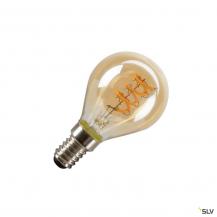 SLV 1008649 LED G45, LED-Leuchtmittel, gold curly filament, E14, PHASE, 2 W, 1800 K