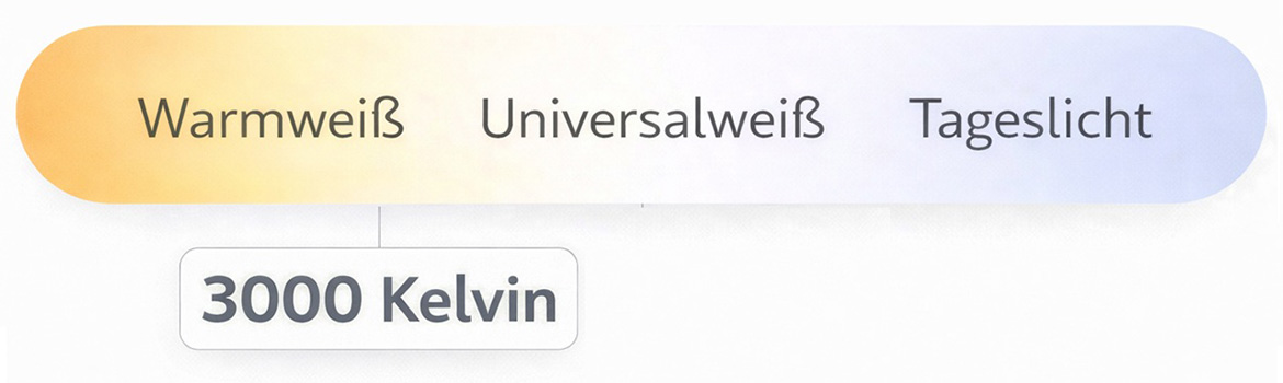 Informationen zur Farbtemperatur von LED-Lampen